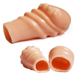 Silicone Reusable Foreskin Glans penis Sleeve Enlargement Penis Extender Sex Toys for Men Male Delay Ejaculation Penis Cock Ring