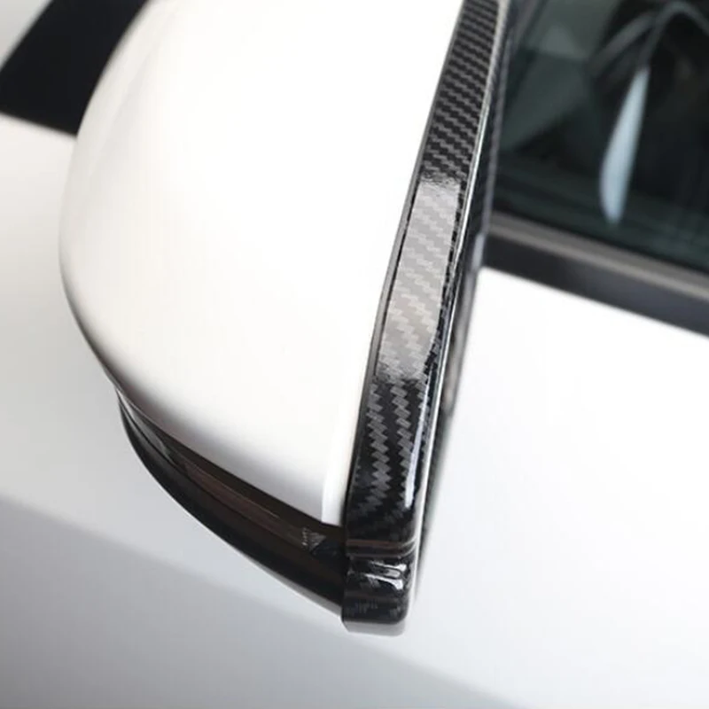 For Honda Insight 2018 2019 ABS Chrome and Carbon fibre Car rearview mirror block rain eyebrow Cover Trim styling Accessories