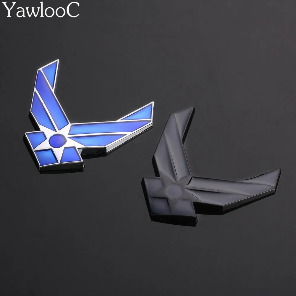 

Car 3D USAF Chrome Metal Emblem Arm Badge Auto Fashion Decor Logo Refitting Decal car stickers Car Styling