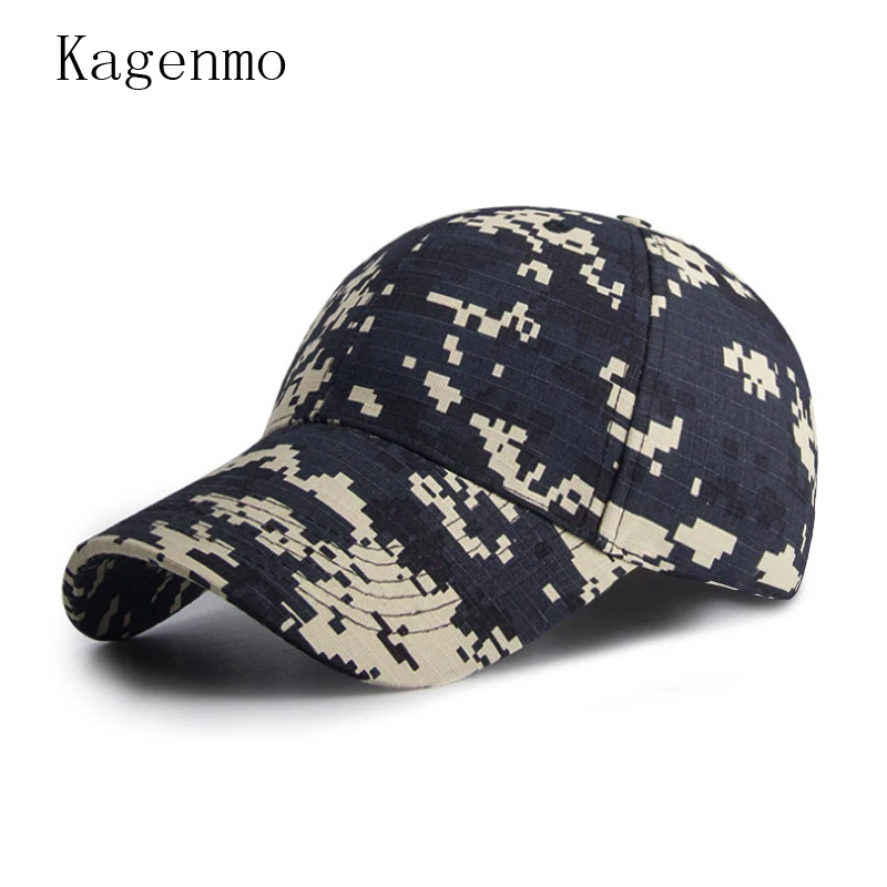 Kagenmo Spring Camouflage Unisex Baseball Cap Spring Men Outdoor Stroll Sun Hat Thin Cotton Female Sports Hats Adjustable