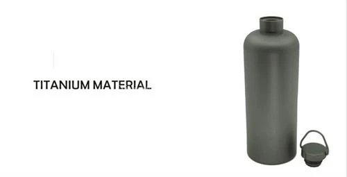 Pure Titanium Portable 600ml Capacity Water Bottle Matte Finishing Healthy Anti-corrosion Light Weight 145g for Outdoor Sports