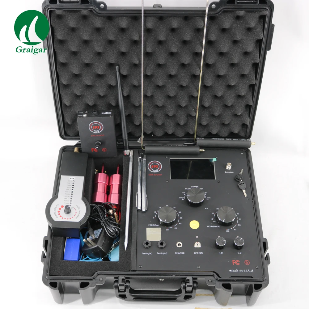 Metal Detector Underground Bawah Tanah EPX10000 Jarak Jauh Emas Berlian Perak Tembaga Permata Finder 3D Metal Detector