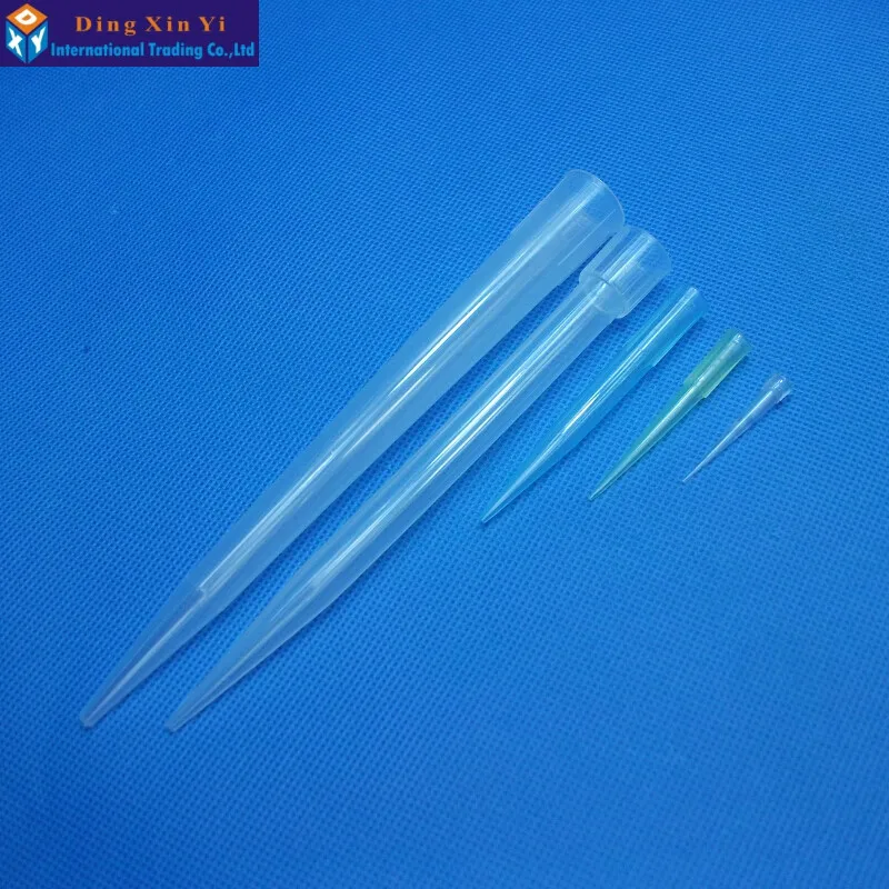 DXY Lab 10ul 200ul 1000ul 5ml 10ml PP Plastic Pipette Tips For Chemistry Test Pipettor Tips/ Disposable Pipette Tip