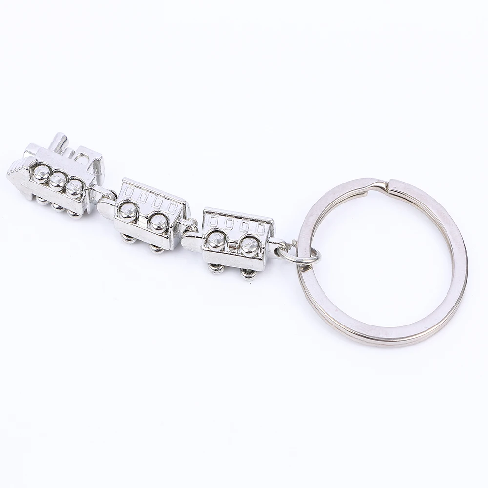 Train Model Keychain Men Women Key Chain Party Gift Jewelry Small Car Bag Charm Accessories Key Ring