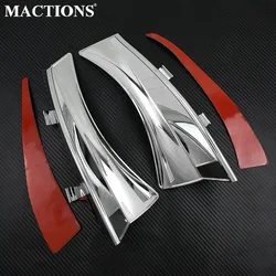 Motorcycle Heat Shield Air Deflectors Chrome Aluminum For Victory Cross Country Cross Country Tour Magnum Cross Roads Hard-Ball