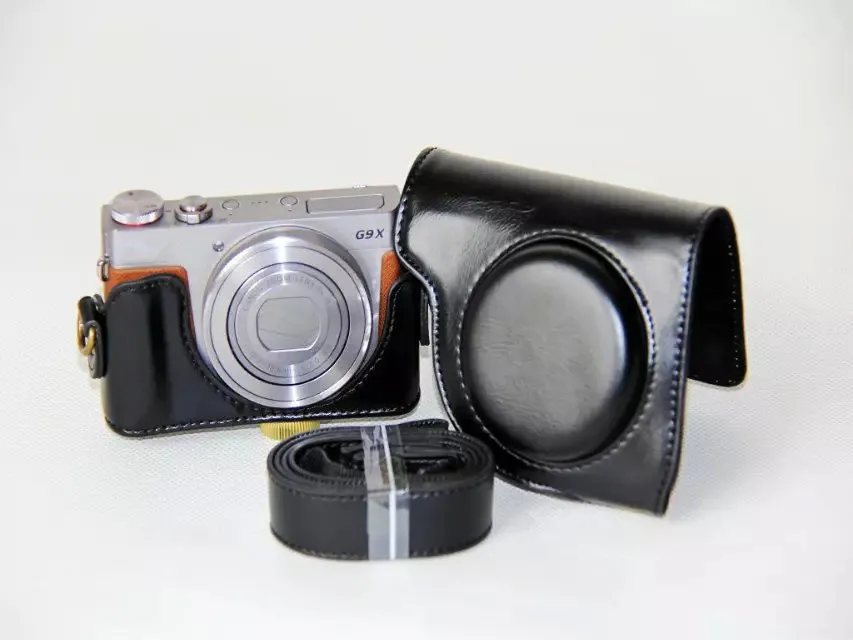 PU Leather Camera Bag Case For Canon Powershot G9X Mark II G9X2