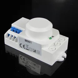 Hot sale 220V/AC-240V/AC 360 degree Microwave Sensor Light Switch Induction Microwave Motion Sensor M001