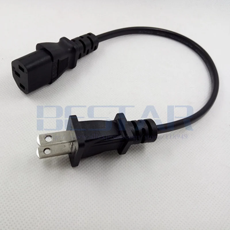 20Cm IEC 320 C13 Ketel Ke NEMA 1-15P 2 Pin JP Steker Jantan AS Kabel Daya AC Kabel Pengisi Daya Monitor 10A 250V 0.2M