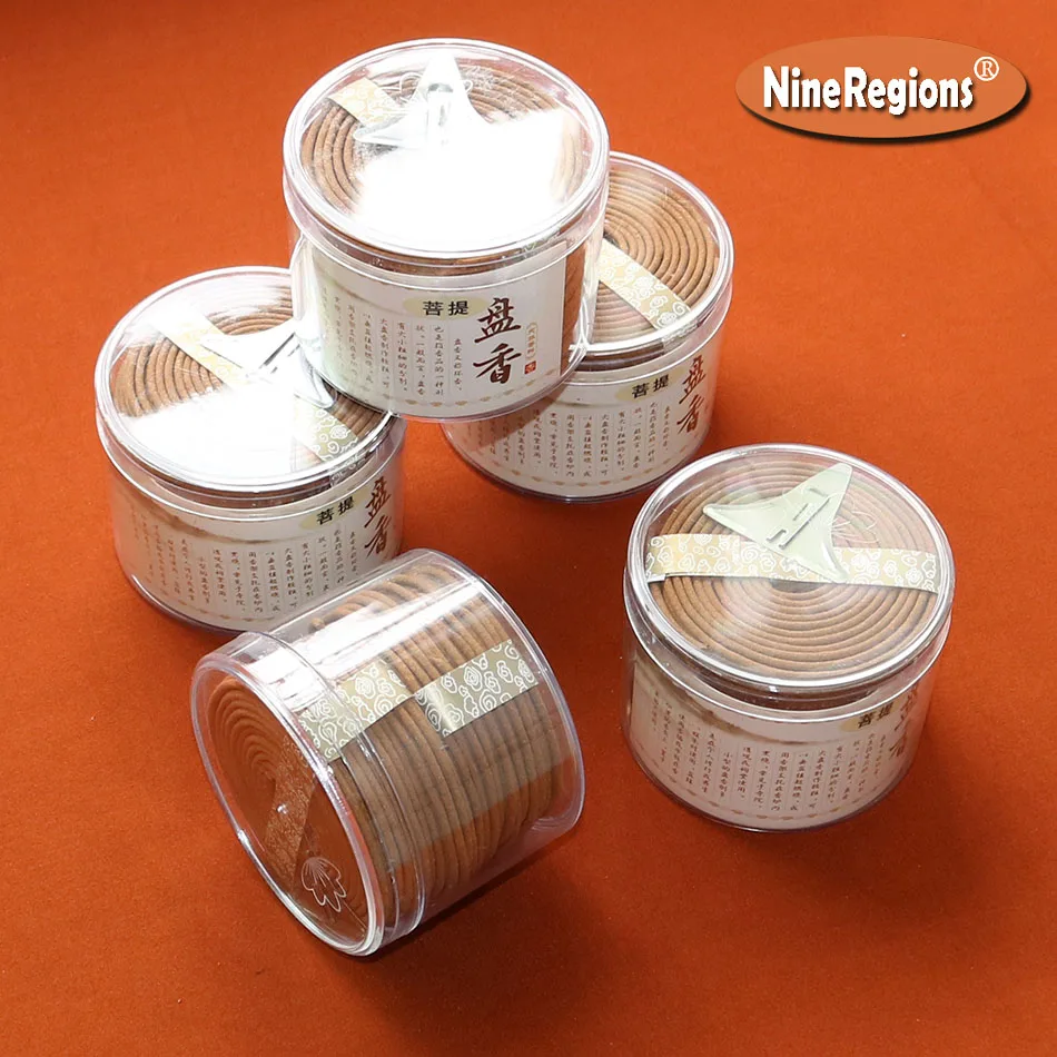 Wholesale Incense Coils Smell Aroma Sandalwood Rose Lavender Jasmine YuLan Bodhi Fragrance 4Hrs 48coil/box with Burner