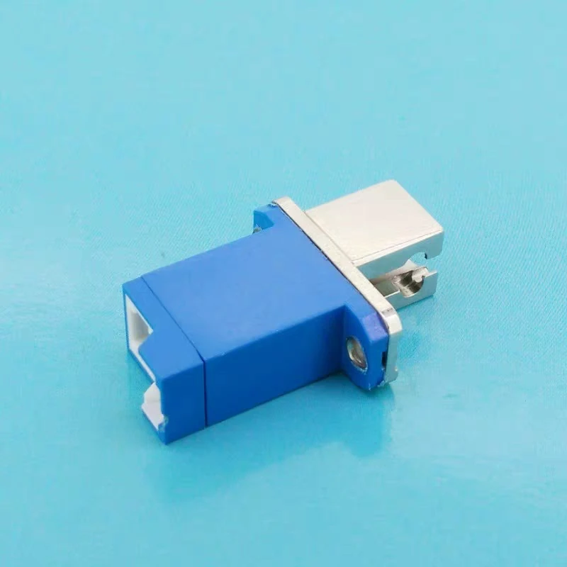 E2000 LC Hybrid Adapter Blue Female to Female FTth Optical Fiber Connector, SM MM UPC Coupler E2000-LC, Wholesale Price, ELINK