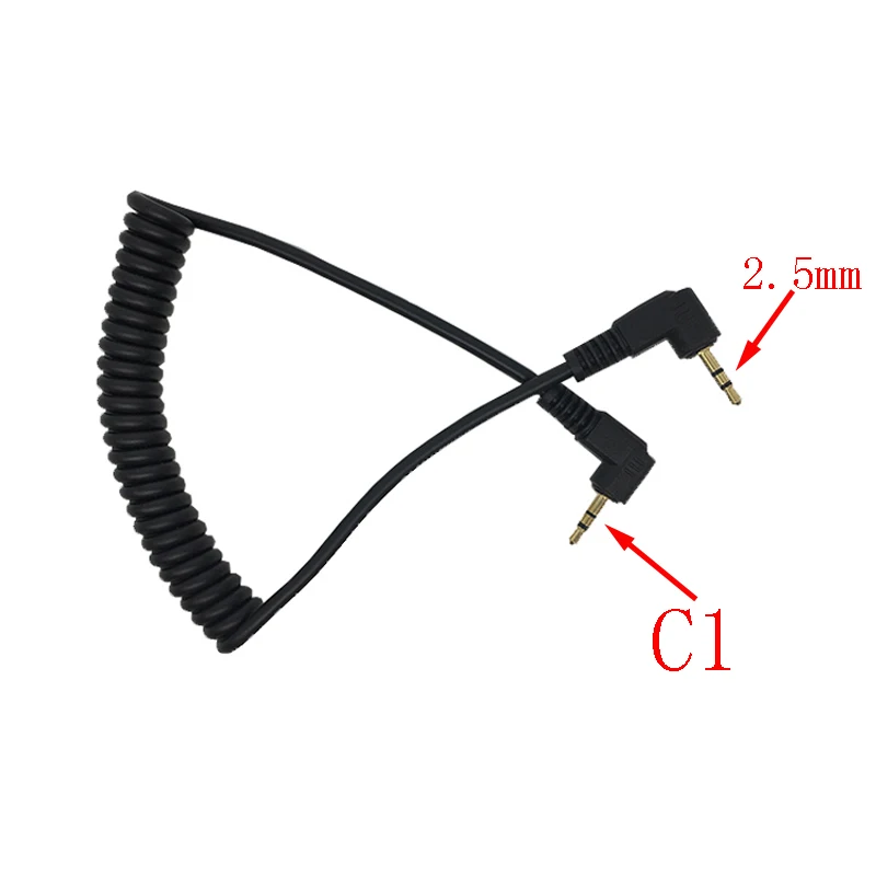 10pcs/lot 2.5mm Remote Shutter Release Cable Connecting Cord C1 C3 N1 N3 S2 For Canon Nikon Sony Pentax