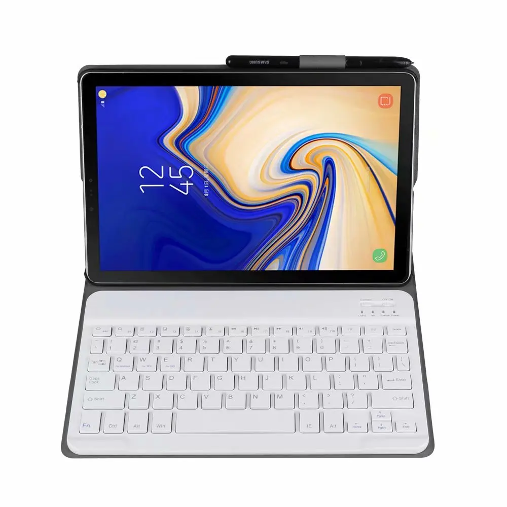 Imagem -03 - Capa Protetora para Tablet com Teclado Bluetooth Proteção em Headphone sem Fio para Samsung Galaxy Tab a sm T590 T595 T597 2023