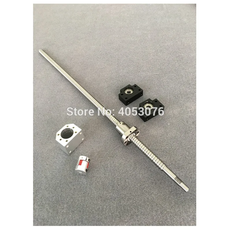 EU RU Delivery 6 set  SBR 16 linear guide Rail SBR16 - 300/700/1100mm+ ballscrew set SFU1605 - 350/750/1150mm + BK/BF12 CNC part