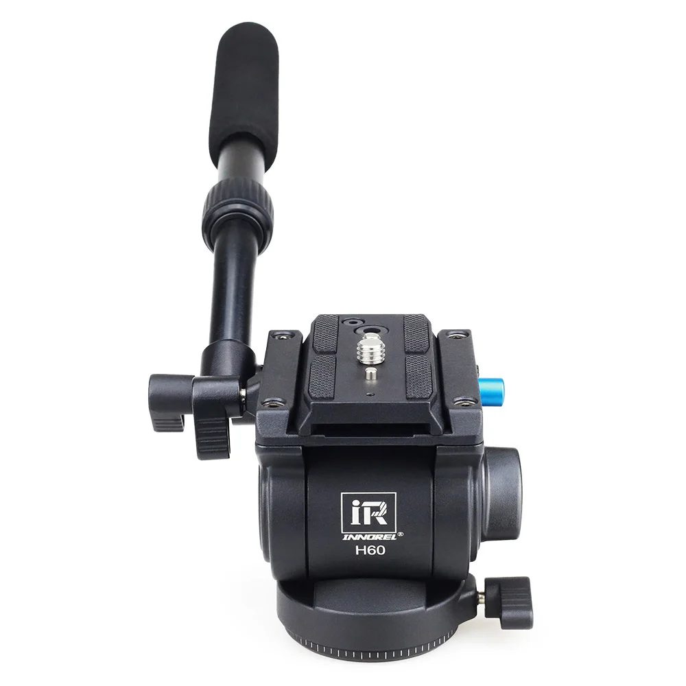 INNOREL H60 Hydraulic Fluid Tripod Head Video Panoramic Head for Camera Tripod Monopod Slider with Quick Release Plate