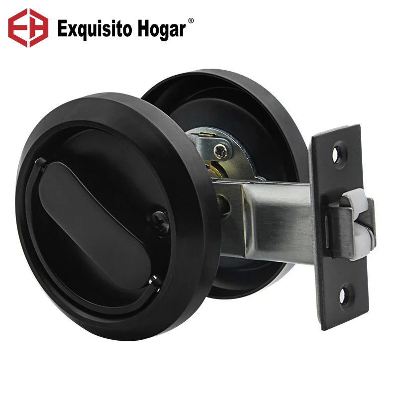 

Invisible Door Lock Sliding Household Double-Sided Indoor Bedroom Door Sliding Dark Lock Concealed Single-Sided Hidden Lock