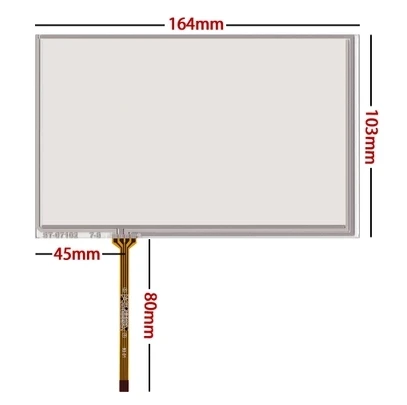 

164*103 new 7.1 inch touch screen for AT070TN83 v. 1 AT070TN84 handwritten touch screen