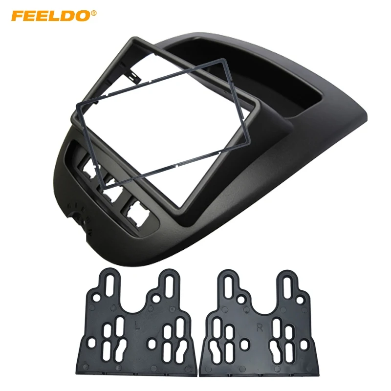 

FEELDO Car 2DIN Stereo Fascia Panel Frame Adapter For Aygo Citren C1 Peugeot Radio Dash Plate Frame Installation Kit #HQ4886