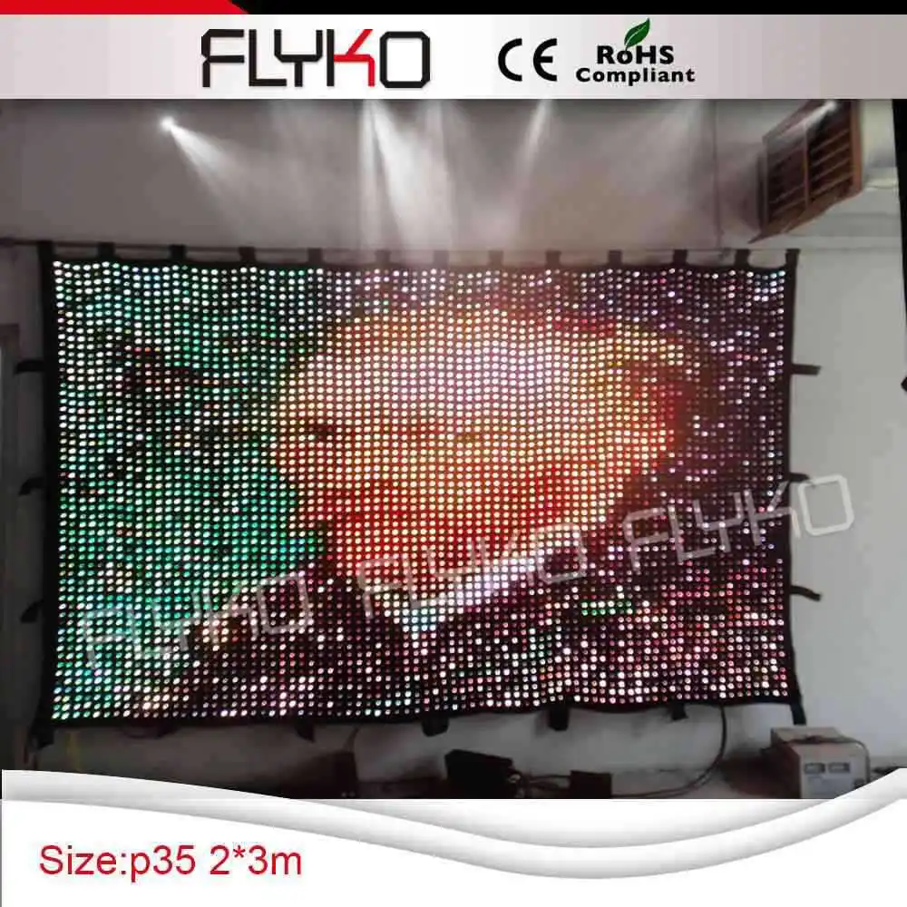 New inventions soft LED video curtain for wedding parties background