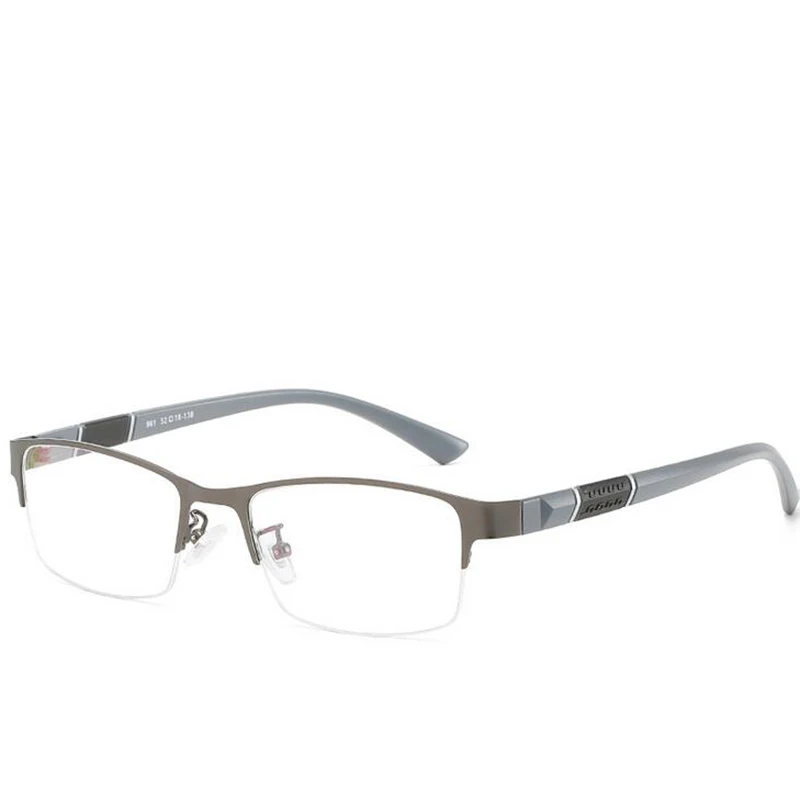 Prescription Eyeglasses Rectangle Half Frame Design Optical Glasses Myopia Resin Lenses Spectacles -0.5 -1 -1.5 -2 -2.5 -3 -5 -6