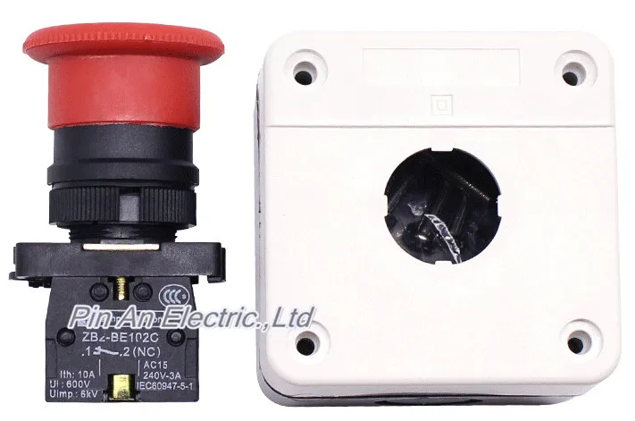 Notfall stop taste schalter box notfall stop taste box wasserdichte IP65