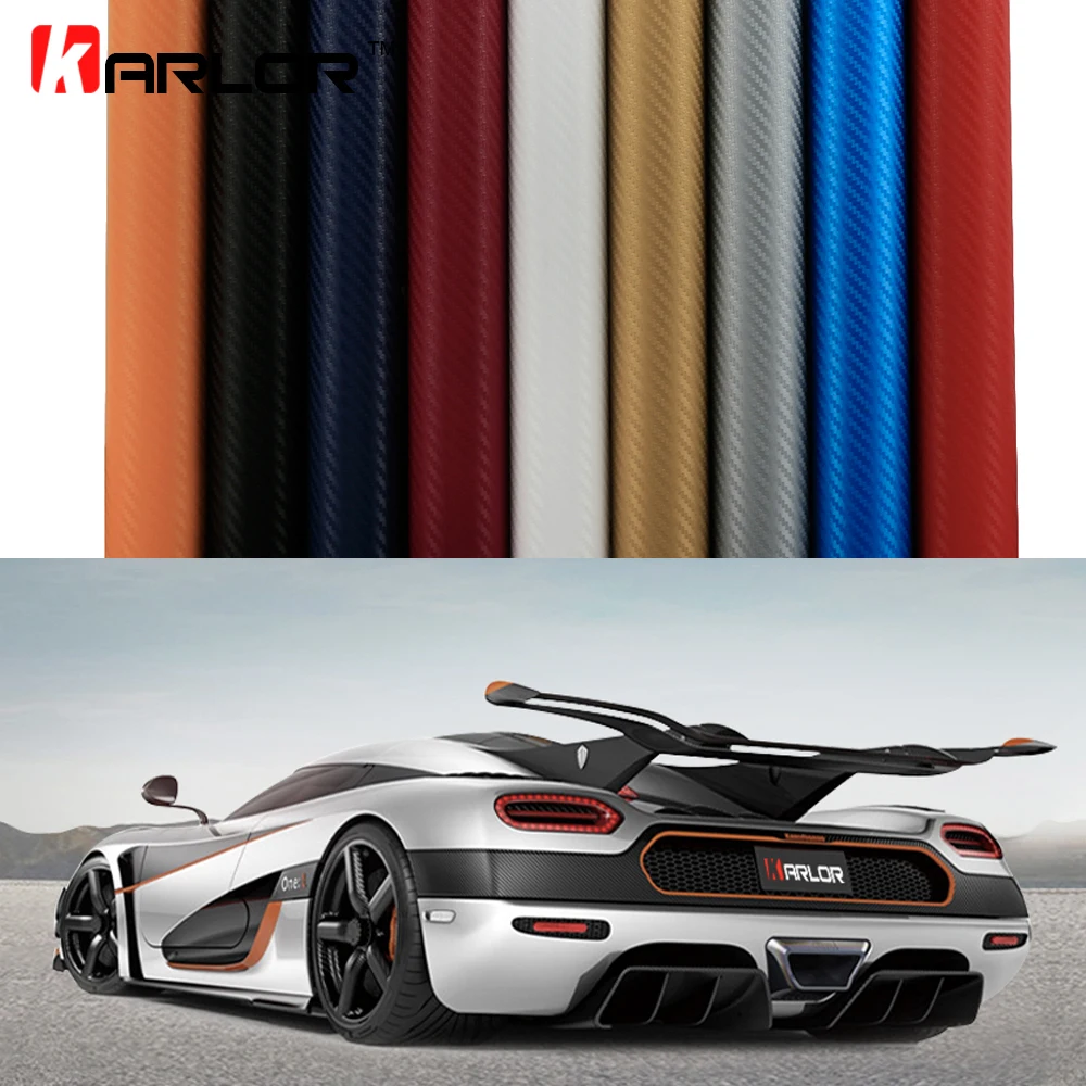 2m/5m/10m/20m X 1.52m 3D Carbon Fiber Vinyl Film 3M Waterproof DIY Wrap Automobiles Motorcycle Car Styling Decal Air Bubble Free