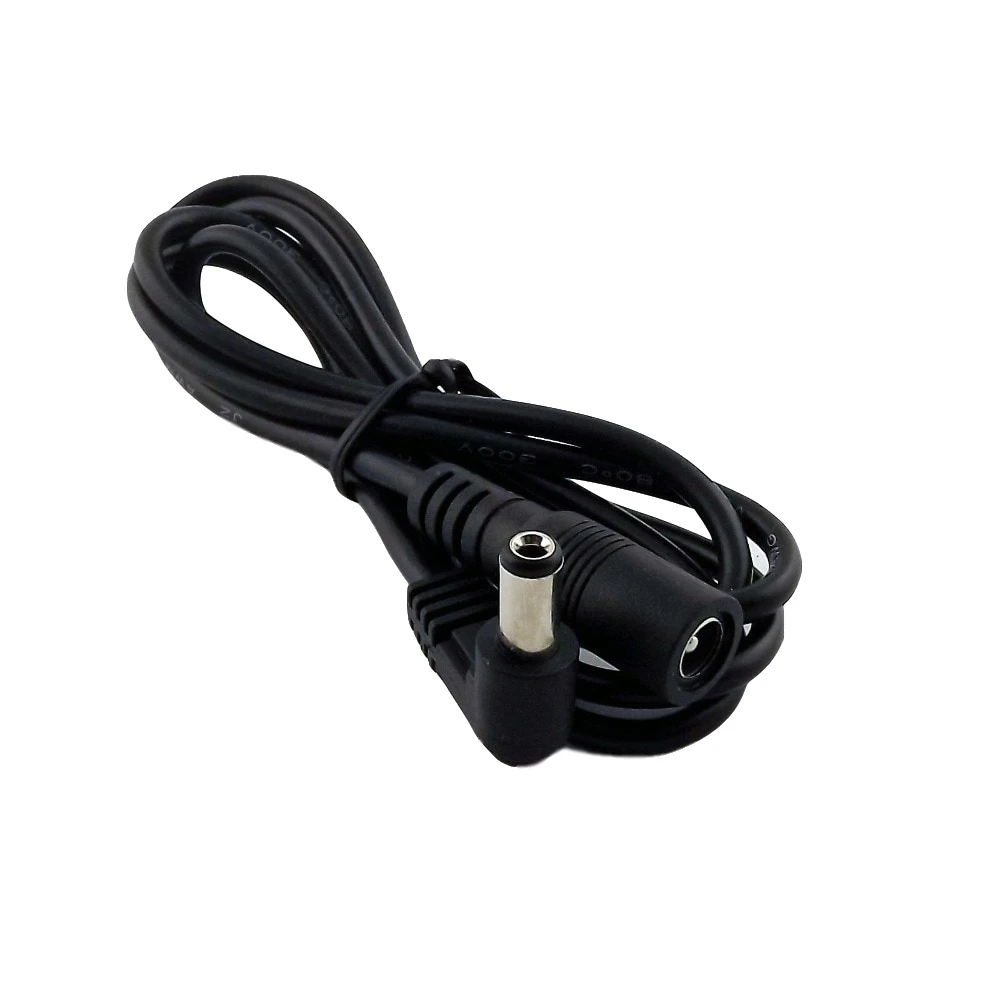 DC-Stromverlängerungskabel 5,5mm X 2,1mm 90 Grad Rechtwinkliger Stecker auf Buchse Adapter CCTV Überwachungskamera LED-Streifen – Detail 10