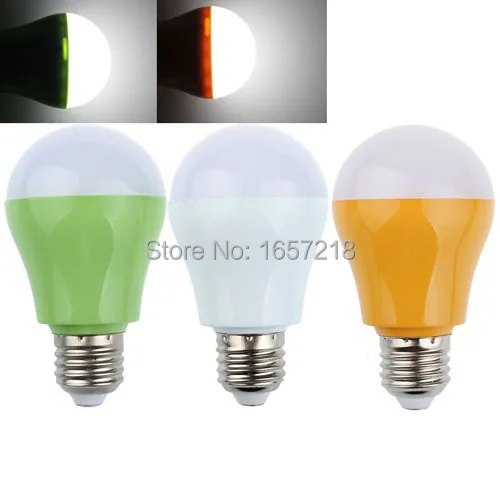 

New 3Colors Led E27 5W 110V 220V 25LED 430LM Microwave Radar Motion Sensor Light Lamp Bulb 11X6cm #LRT15204#