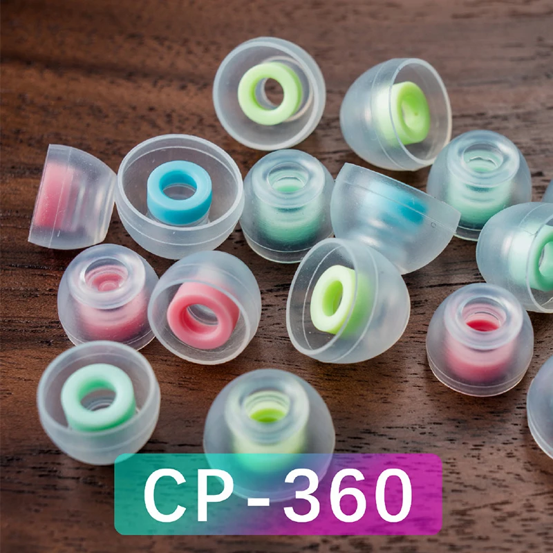 SpinFit CP360 หูฟังซิลิโคนสําหรับหูฟังบลูทูธไร้สาย True 1 การ์ด/2 คู่รวมสองขนาด (เล็ก/เล็กพิเศษ)
