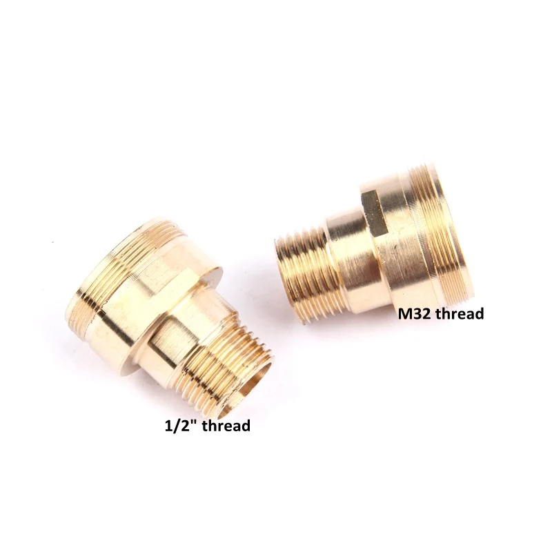 Brass Male Thread Straight Connector for Garden Irrigation, Watering Pipe, Metal Adapter, Tap Fittings, 1/2 