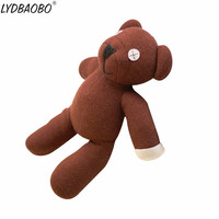 25CM Genuine Cute Mr.Bean Plush Toy Stuffed Cotton Soft Bear Animals Movie Dolls For Birthday Gift