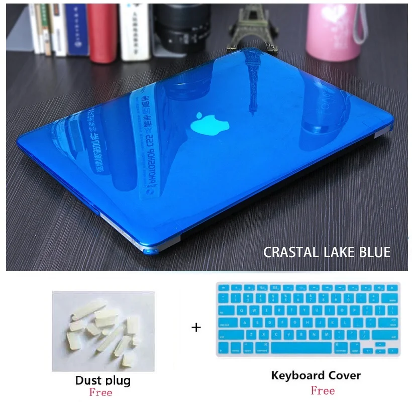 Crystal Laptop Hard Shell Case Keyboard Cover+Dust Pulg For 2020 Macbook Pro Retina Touch Bar ID Air 11 12 13 15 16 inch A2179