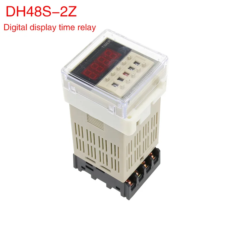 Dh48s-2z digital display time relay ac AC220/ dc24/12v time controller timing switch group.