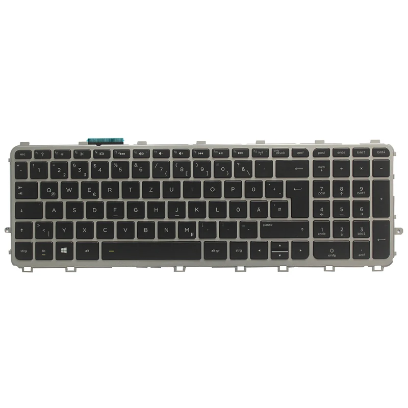 German Laptop keyboards for HP envy 15-J 15T-J 15Z-J 15-J000 15t-j000 15z-j000 15-j151sr GR silver frame with backlight keyboard