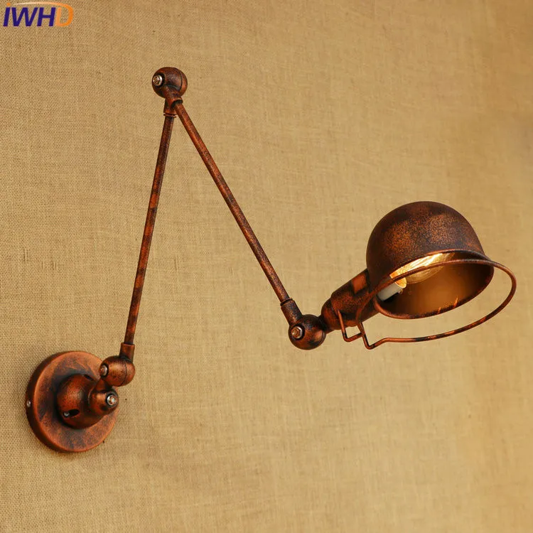 

Adjustable Long Swing Arm Wall Light Fixtures Edison Retro Vintage Wall Lamp Loft Style Industrial Wall Sconce Appliques LED E14