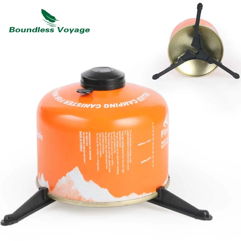 Boundless Voyage Outdoor Camping Gas Tank Fixed Bracket Oil Bottle Foldable Cylinder Tripod Holder Cooking Gas Bottle Support