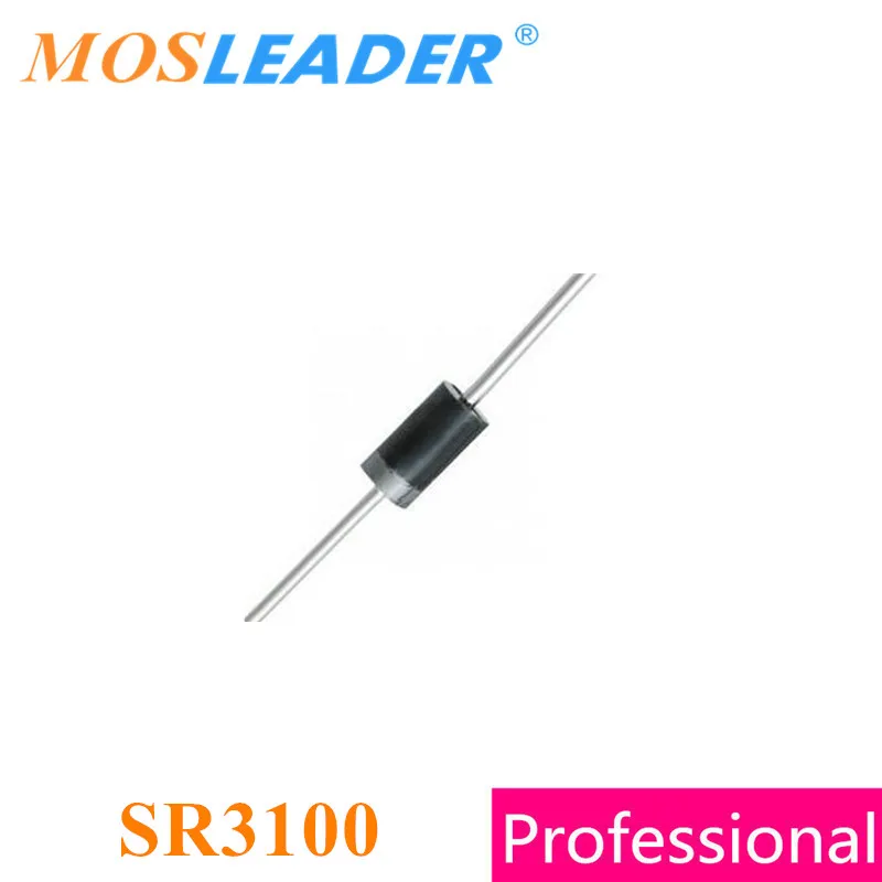 Mosleader SR3100 DO41 500PCS 3A 100V DIP High quality Made in China