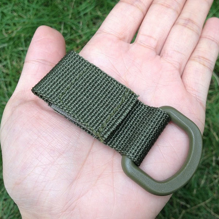 EDC camping Tool outdoor Army fans Multifunction Carabiner tactical nylon webbing backpack buckle MOLLE Hanging buckle hookFW086