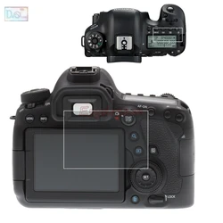 Self-adhesive Glass Main LCD Screen Protector + PET Film Info Top Shoulder Cover for Canon EOS 6D Mark II Mark 2 Markii Camera