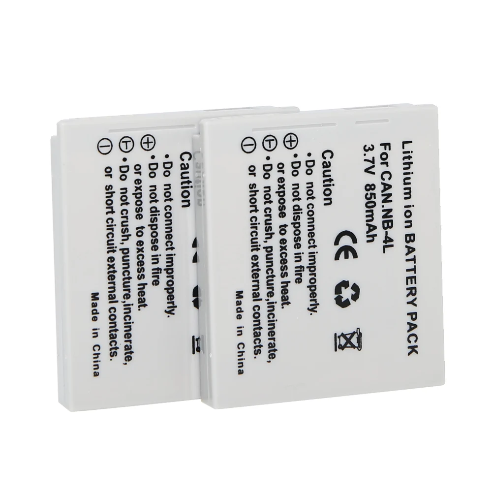 5 шт./лот NB-4L NB4L NB 4L аккумулятор для Canon IXUS 50 55 60 65 80 75 100 I20 110 115 120 130 IS 117 220 225 230 255 HS SD780 SD960