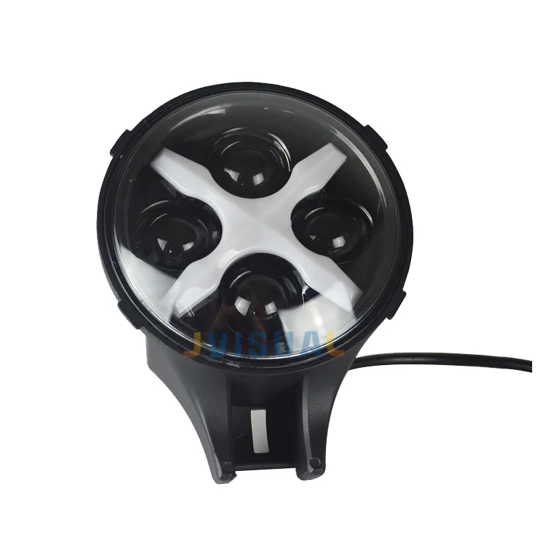 

6 inch Round Led Auxiliary Light 60w Car LED Spotlight 12/24v with Multi color DRL Fog Driving for Off road Vehicle Trucks