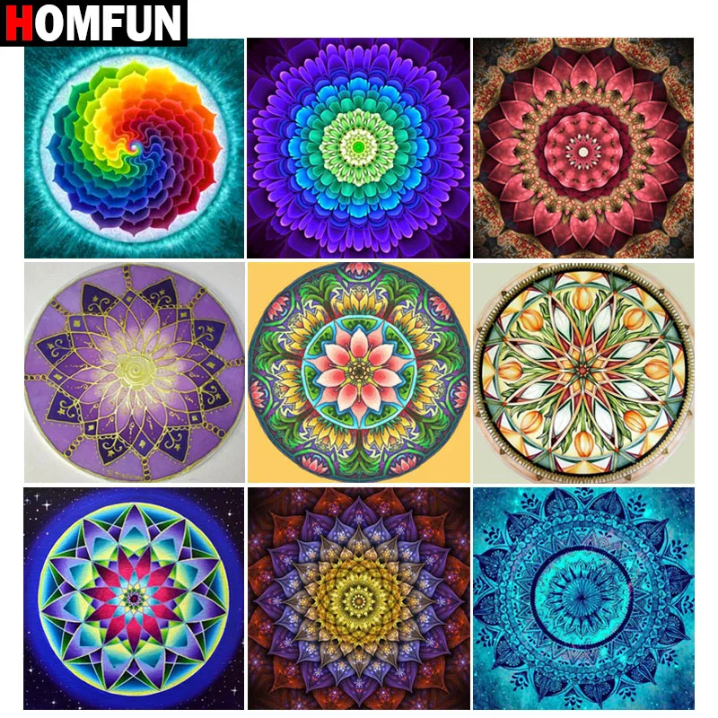 HOMFUN Full Square/Round Drill 5D DIY Diamond Painting \