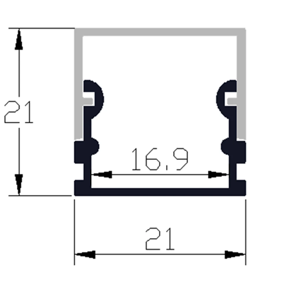 30m(30pcs) a lot, 1m per piece led aluminum profile slim 1m with milky diffuse or clear cover for led strips