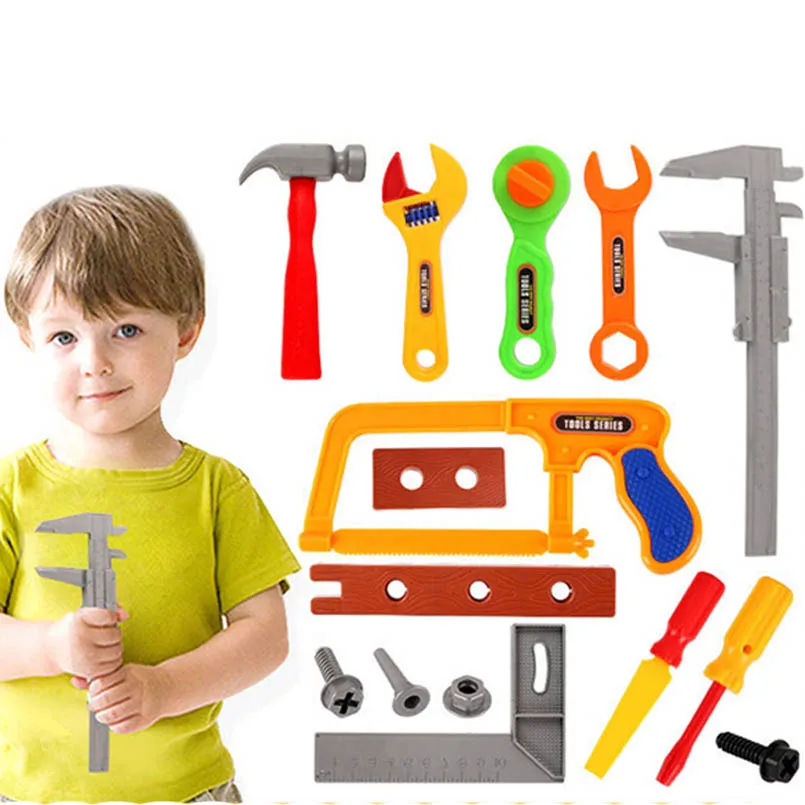 Kid Plastic Repair Tool Kit Toy Garden Tool Set Pretend Play Educational Engineering Maintenance Toys For Boys Gifts