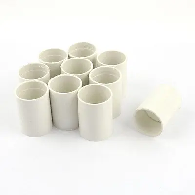 

10 Pcs 32mm Inner Dia Plastic Straight Pipe Connector Joint Fitting