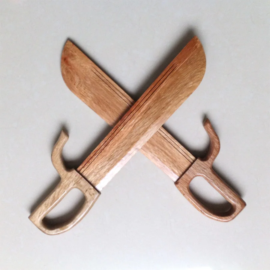 Ip Man 3 Natural Wooden Dummy Wing Chun Butterfly Swords, Double Knife, Bart Cham Dao, Martial Arts, Chinese Kung Fu Equipment