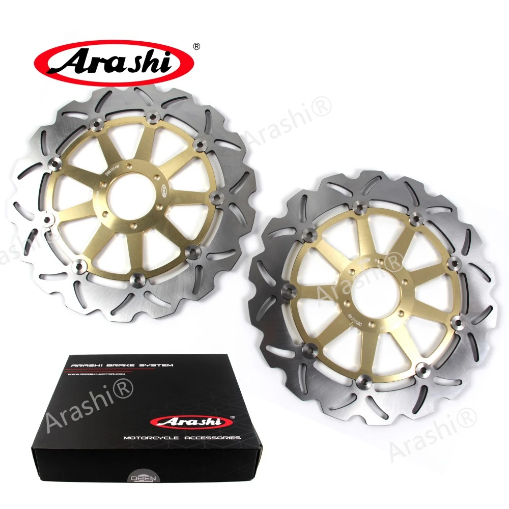 Arashi 1 Pair For DUCATI MONSTER S4 916 2001 2002 2003 CNC Full Floating Front Brake Disc Brake Rotors Motorcycle 320mm