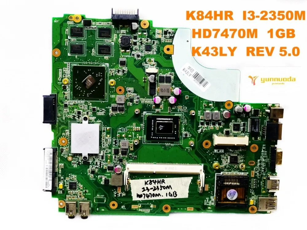 Original for ASUS K84HR laptop motherboard K84HR  I3-2350M HD7470M  1GB  K43LY  REV 5.0  tested good free shipping