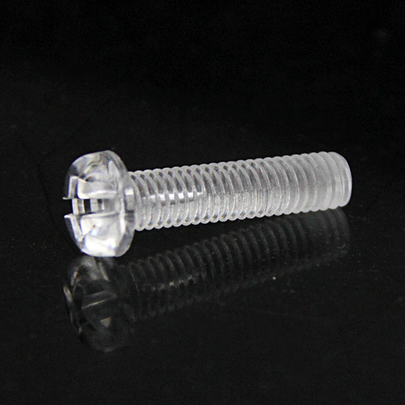 PC transparent screws, round heads, plastic screws, pan heads, cross plastic screws, acrylic M2.5M3M4M5