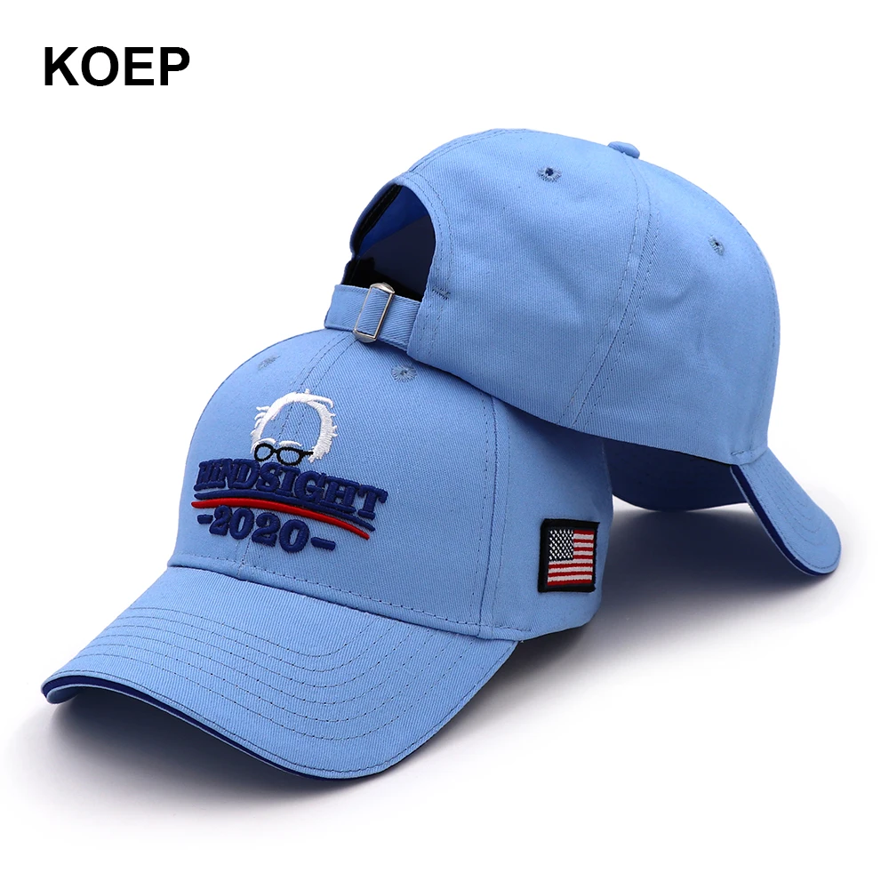 KOEP Bernie Sanders 2020 Cap USA Flag Baseball Caps Keep America Great Snapback Hat 3D Embroidery Star Letter Hindsight Hats