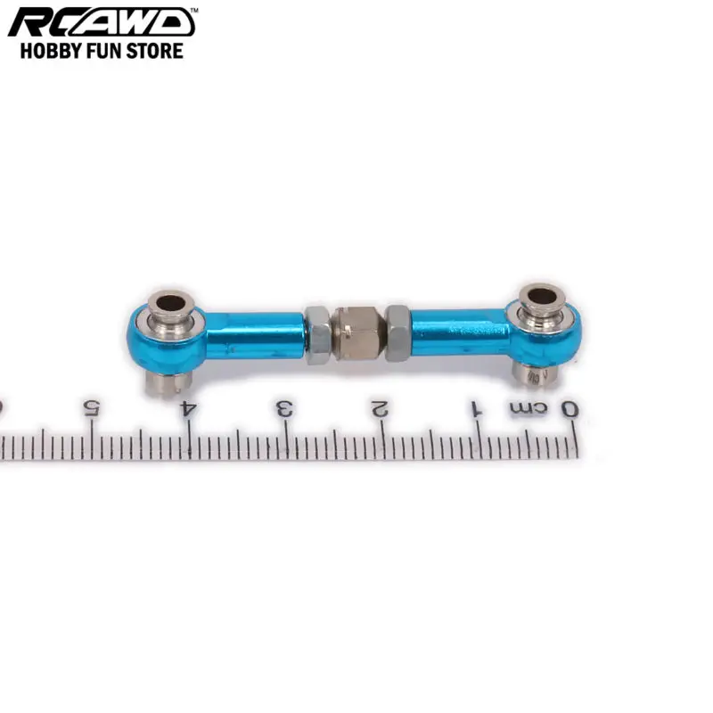 RCAWD HPI RS4 Adjustable Tie-Rod Turnbuckle Arm Steering Servo Link For Rc Hobby Car 1/10 HPI RS4 113696 Alloy Aluminum 6061-T6